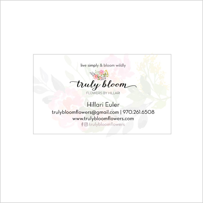 trulybloombusinesscards Rebecca McKenna